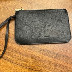 CHARLESTON BAGS Leather Wristlet Clutch